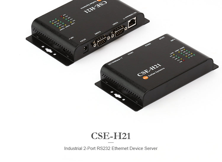CSE-H21 / Industrial 2-Port RS232 Ethernet Device Server
