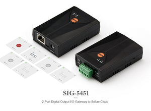 SIG-5451 / 2-Port Digital Output I/O Gateway to Sollae Cloud