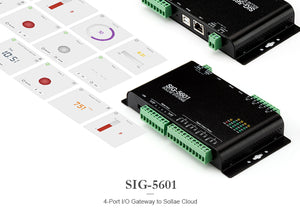 SIG-5601 / 4-Port I/O Gateway to Sollae Cloud
