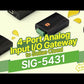 4-Port Analog Input I/O Gateway to Sollae Cloud / SIG-5431